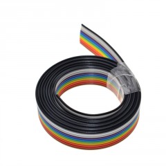 1 Metro De Cable Plano 10 Conductores Flat Awg28 1.27mm Tipo Dupont Itytarg