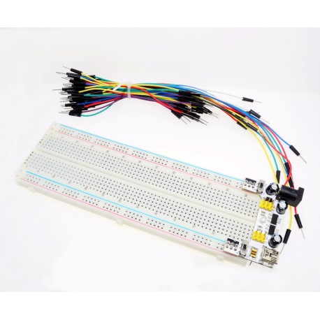 Kit Mb102 Fuente + Breadboard 830 Puntos + Cables  Itytarg