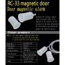 Mc33 Rc33 Sensor Magnetico Apertura Puerta Circular Para Embutir Itytarg