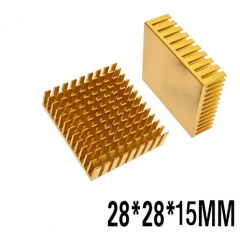Disipador De Calor Aluminio 28x28x15mm Golden Itytarg