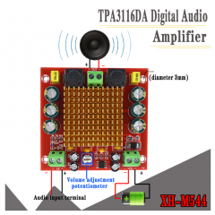 Tpa3116da 150w D2 Amplificador De Audio De Potencia Mono Modelo  Xh-m544 Dc 12v 24v Itytarg