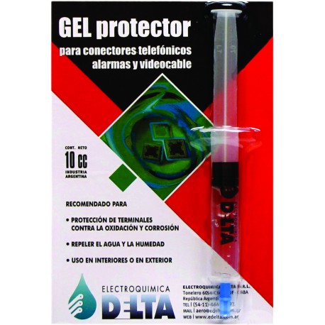 Gel Protector Terminales Contra Oxidacion Y Corrosion Repele Humedad Uso Int/ext Jeringa 10cc  Gelp  Itytarg