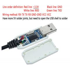 Cable Usb Adaptador Conversor Usb A Ttl Pl2303hx 3.3v Blanco Uart Itytarg