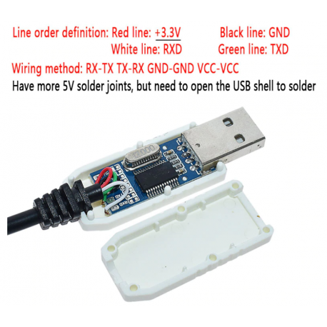 Cable Usb Adaptador Conversor Usb A Ttl Pl2303hx 3.3v Blanco Uart Itytarg