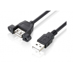 Cable Extension Usb 2.0 Tipo A Macho-hembra Chasis 50cm 0.5m Itytarg