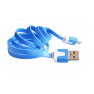 Cable Plano Azul Micro Usb A Tipo A Macho  Itytarg
