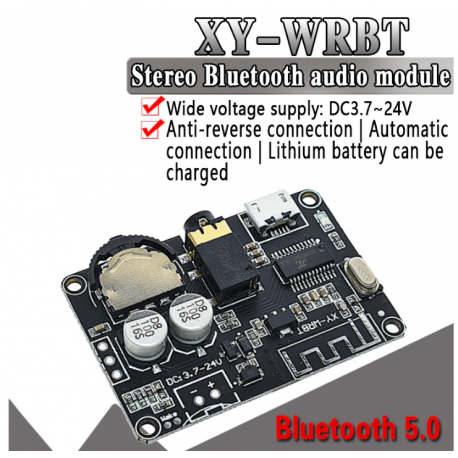 Xy-wrbt Receptor Bluetooth 5.0 Stereo 3.7v A 24v Jack 3.5 Audio  Itytarg