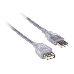 Cable Extension Usb 2.0 A/a Macho Hembra 2.3m Mallado Itytarg