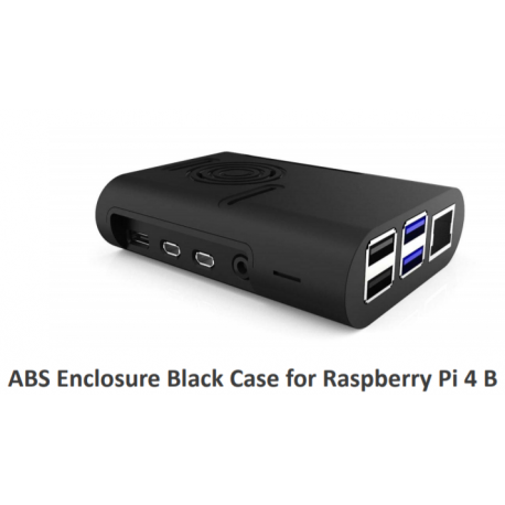 Kit Gabinete Abs Negro Raspberry Pi 4b +  Cooler + Disipadores X 4  Itytarg
