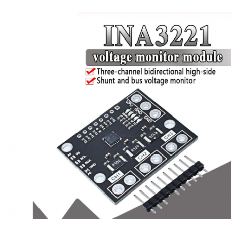 Sensor Corriente Shunt 3ch Ina3221 Smbus I2c  Itytarg