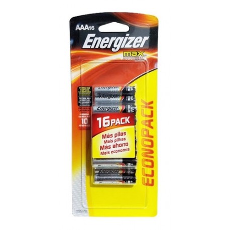 Econo Pack 16 X Pila Aaa 1.5v Energizer Alcalina E-92 Itytarg