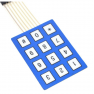 Teclado Membrana Matricial Azul 3x4 4x3 Autoadhesivo Arduino