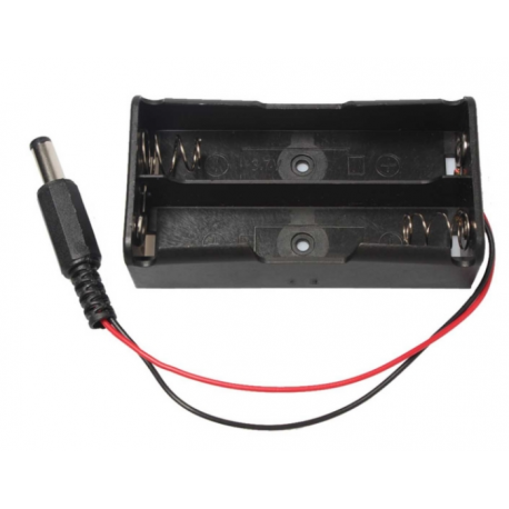Bateria Holder 18650 X 2 Con Cable + Plug Dc  Itytarg