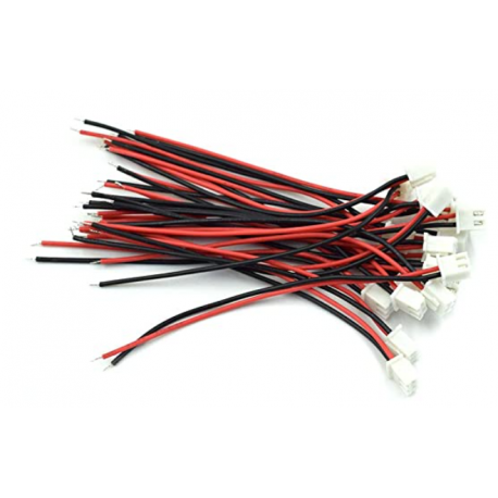 Lote 10  X Cables 2pin Xh2.54 Macho 20cm  Itytarg