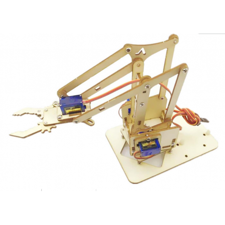 Kit Robotica Dof Brazo Mecanico + 4 Sg90 Itytarg