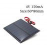 Panel Solar 4v 150ma 600mw Cnc60x80 C/cable 20cm Itytarg