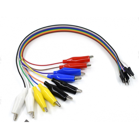 Cables con pinzas cocodrilos a Jumper (pack de 4)