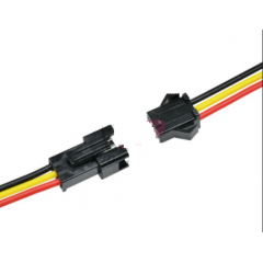 Lote 5 X Conector Tipo Sm 3 Pin Macho+hembra Cable 10cm Itytarg