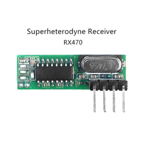 Rx470 Receptor Control Remoto 433mhz -108dbm  Itytarg