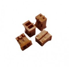Lote 25 X Conector Housing 2pin 2ch Pitch 2mm Marron + Interior Itytarg