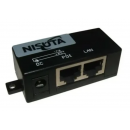 Inyector Poe Pasivo Negro Rj45 Plug 2.1mm Utp Ethernet Video Ip Itytarg