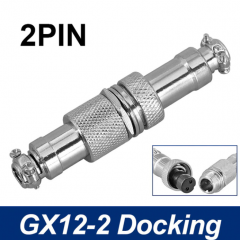 Gx12 Conector 2 Pin Circular Rosca 12mm Macho Y Hembra A Cable Itytarg