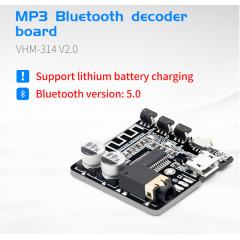 Vhm-314 V2.0 Modulo Recepción Bluetooth 5.0  Mp3  Jack 3.5 Mm Usb 5v Itytarg