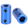 Acoplamiento Rigido D14l25 Aleacion Azul Eje 5mm-5mm Con 4 Tornillos  Itytarg