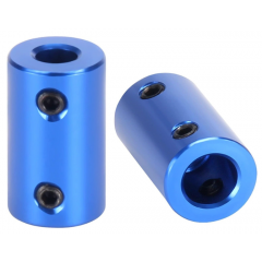 Acoplamiento Rigido D14l25 Aleacion Azul Eje 5mm-8mm Con 4 Tornillos  Itytarg