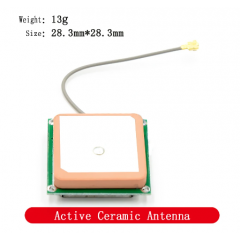 Antena Gps Activa 28db Cable 5cm U.fl 28db 28.3x28.3mm  Itytarg