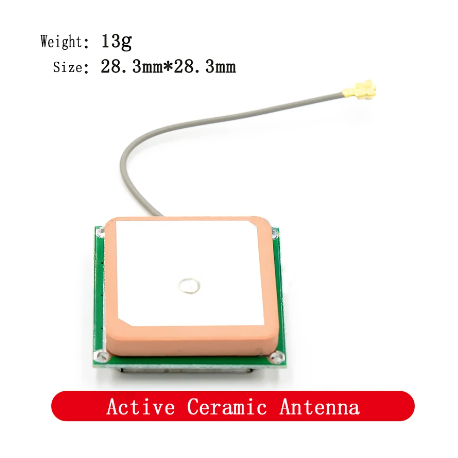 Antena Gps Activa 28db Cable 5cm U.fl 28db 28.3x28.3mm  Itytarg