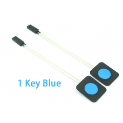 Switch 1 Tecla Azul 2x2cm Teclado Membrana 8cm Cable Itytarg