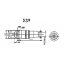 Xs9 Conector 3pin Circular Acople Rapido Diam 9mm Macho Y Hembra A Chasis Itytarg