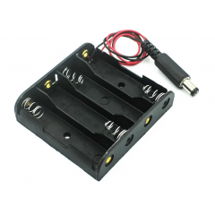 Bateria Holder Porta Pila Con Plug 4xaa Arduino Itytarg