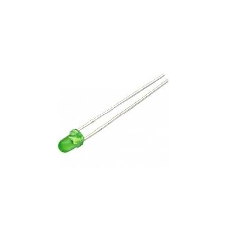 Lote 50 X Led 3mm Difuso Verde Itytarg