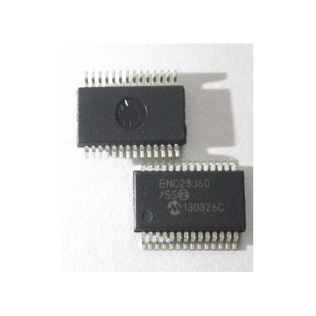 Controlador Microchip Ethernet Enc28j60-i/ss Ssop28  Itytarg