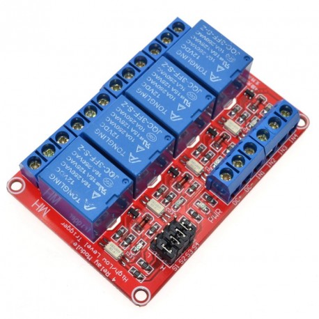 Modulo Rele 4ch Canales Relay Opto 12v Arduino Itytarg